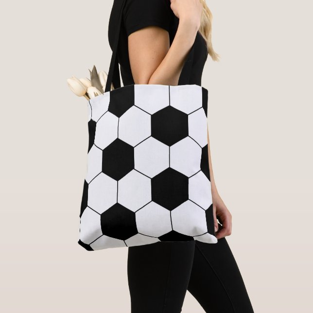 Soccer Fan Girl  Tote Bag (Close Up)