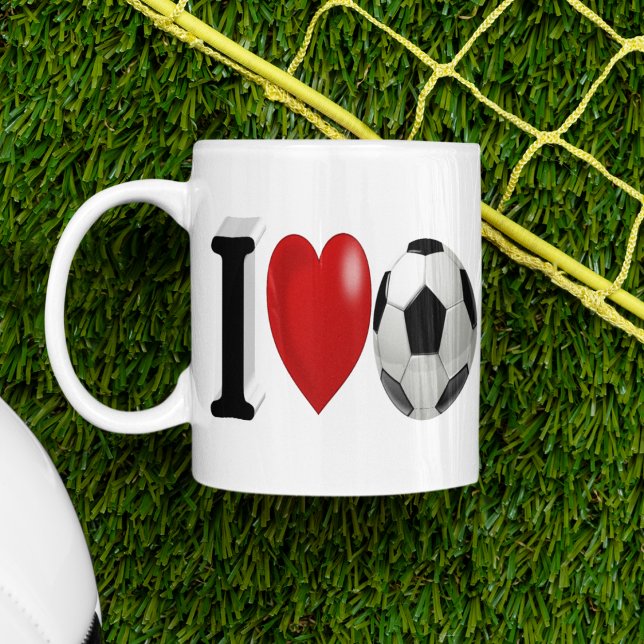 Soccer Fan half text Coffee Mug (Creator Uploaded)
