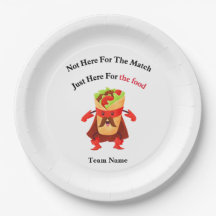 Soccer Fans Foodie Paper Plat Party Decor