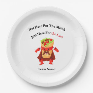 Soccer Fans Foodie Paper Plat Party Decor Plate