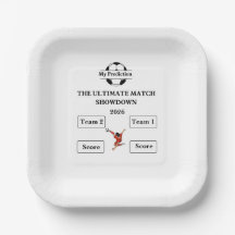 Soccer Fans Prediction Game 7 Paper Plate 2026