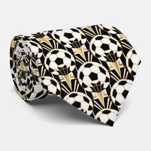Soccer Faux Silk Sports Player Gentleman's Tie