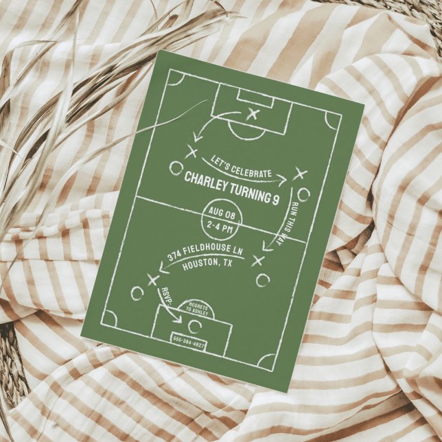 Soccer Field Birthday Party Invitation (Creator Uploaded)