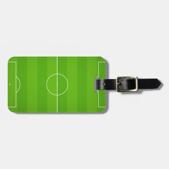 Soccer field Football Luggage Tag (Front Horizontal)