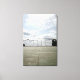 Soccer field in Barcelona, Spain Canvas Print