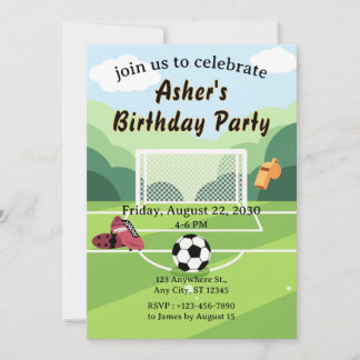 Soccer Field Invitation