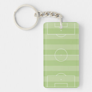 Soccer field key ring