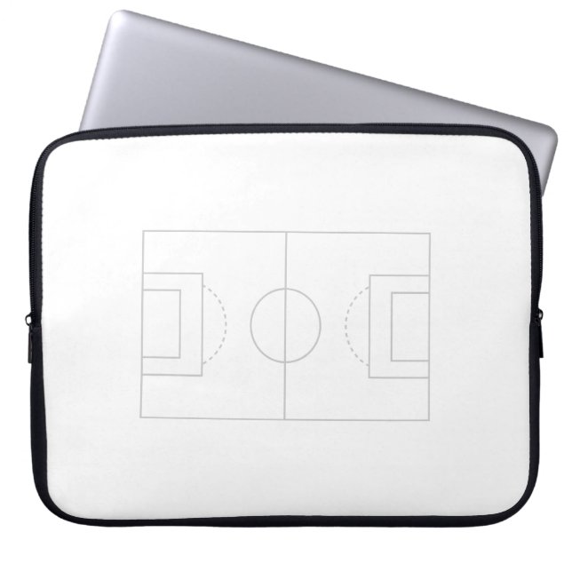 soccer field laptop sleeve (Front)