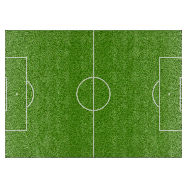 Soccer Field Pattern on Grass Cutting Board (Front)