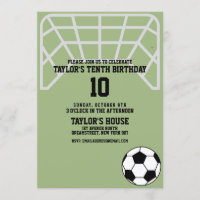 Soccer Field Sports Custom Birthday Party