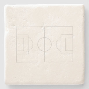 soccer field stone coaster