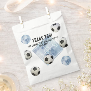 Soccer First Year Down Birthday Party Favour Bags