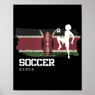 Soccer Flag Football  Soccer Girls  Poster