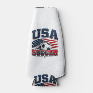 Soccer Football 2026 USA Bottle Cooler