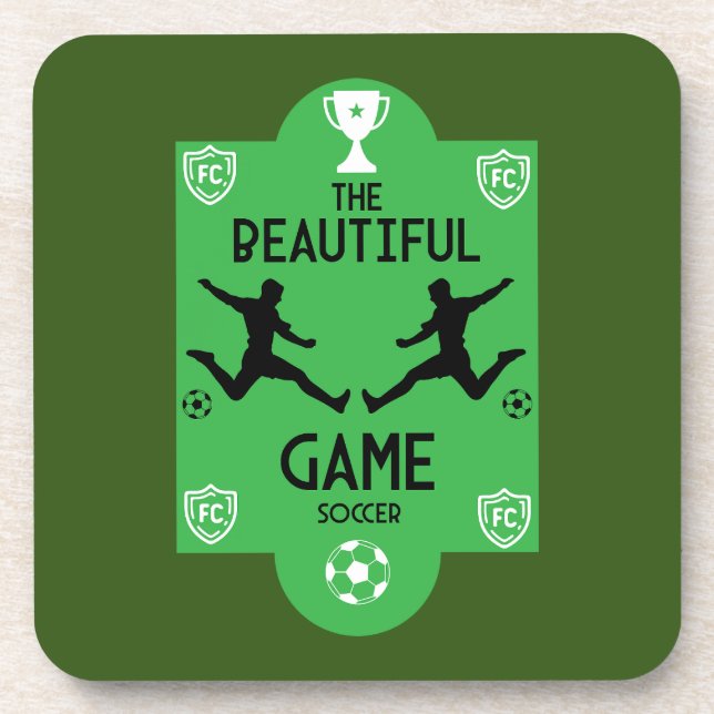 Soccer Football Accessories Coaster (Front)