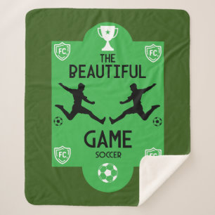 Soccer Football Accessories Sherpa Blanket