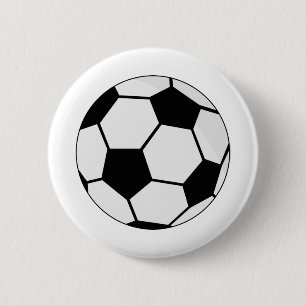 Soccer Football Ball 6 Cm Round Badge