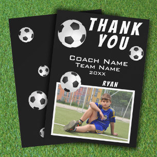 Soccer Football Ball Sports Thank you Coach 