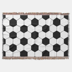 Soccer Football Ball Texture Throw Blanket