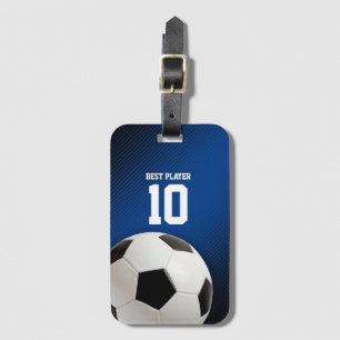Soccer   Football Best Player No. Luggage Tag