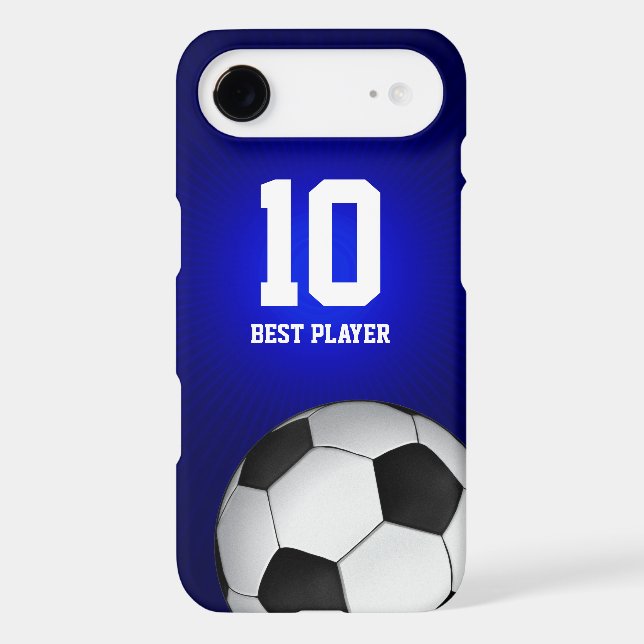 Soccer | Football Best Player Number Case-Mate iPhone Case (Back)