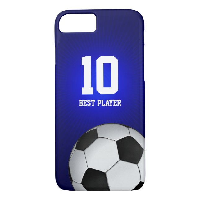 Soccer | Football Best Player Number Case-Mate iPhone Case (Back)