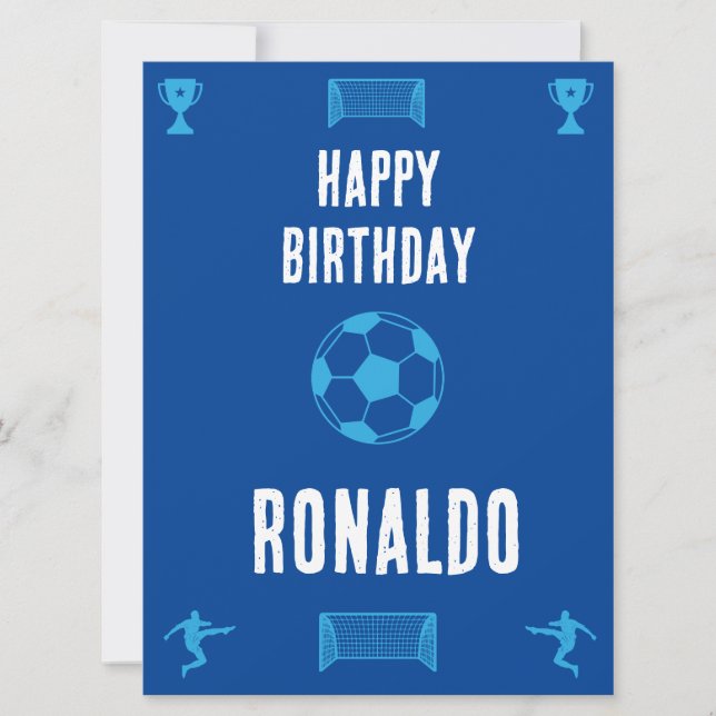 Soccer Football  Birthday  Banner (Front)