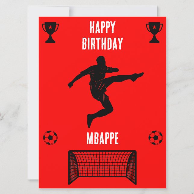 Soccer Football  Birthday  Banner (Front)