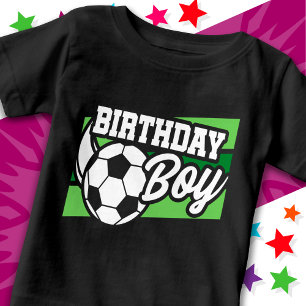 Soccer Football Birthday Party Kids Birthday Boy Baby T-Shirt
