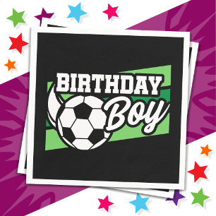 Soccer Football Birthday Party Kids Birthday Boy Napkin