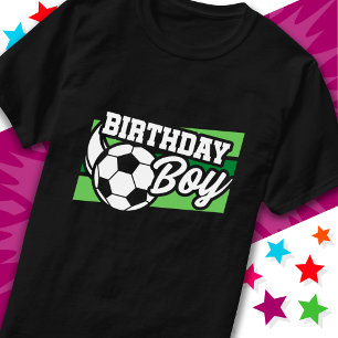 Soccer Football Birthday Party Kids Birthday Boy T-Shirt