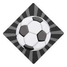 Soccer Football Black Grey Rays | Sports