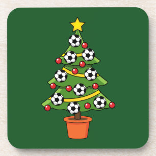 Soccer Football Christmas Tree Coaster
