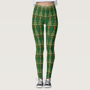 Soccer Football Christmas Tree Leggings