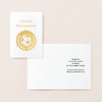 Soccer Football Coach Thank You