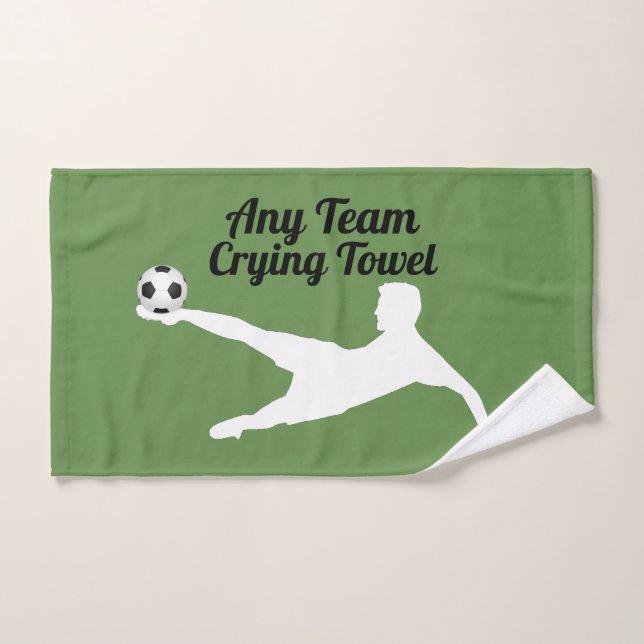 Soccer/Football Crying Towel Your Team and Colour (Hand Towel)