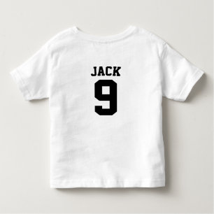 Soccer Football Custom Name And Number Toddler T-Shirt