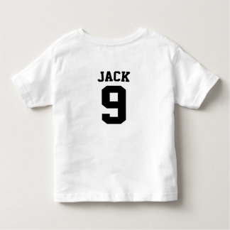 Soccer Football Custom Name And Number Toddler T-Shirt