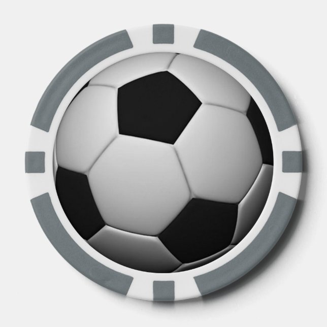 Soccer / Football customisable poker chips (Front)