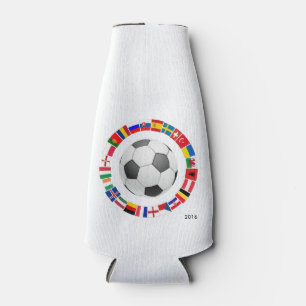 Soccer Football European Championship 2016 Bottle Cooler