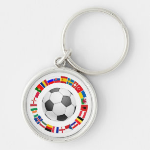 Soccer Football European Championship 2016 Key Ring