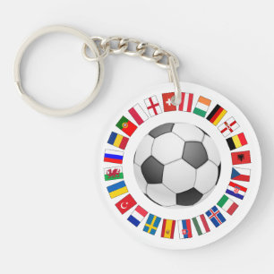 Soccer Football European Championship 2016 Key Ring