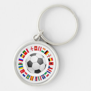 Soccer Football European Championship 2016 Key Ring