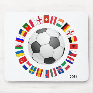 Soccer Football European Championship 2016 Mouse Pad