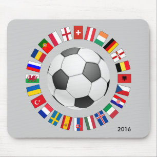 Soccer Football European Championship 2016 Mouse Pad