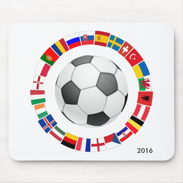 Soccer Football European Championship 2016 Mouse Pad (Front)