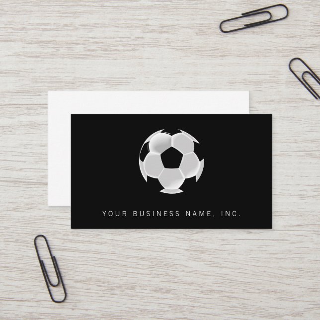 Soccer Football Futbol Ball Business Card (Front/Back In Situ)