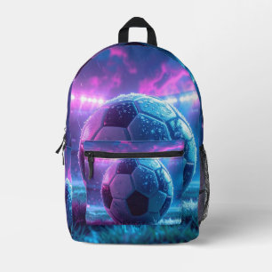 Soccer Football in stadium arena extreme weather Printed Backpack
