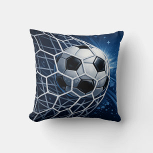 Soccer football-inspired designs cushion