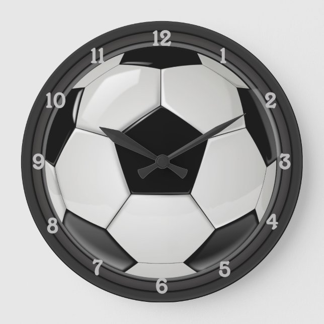 Soccer (Football) Large Clock (Front)